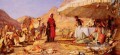 A Frank Encampment in der Wüste von Sinai Oriental John Frederick Lewis Araber